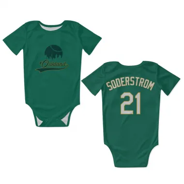 Green Oakland Athletics Tyler Soderstrom  Kelly  Newborn & Infant Bodysuit
