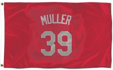 Red Oakland Athletics Kyle Muller   Flag (3 X 5)