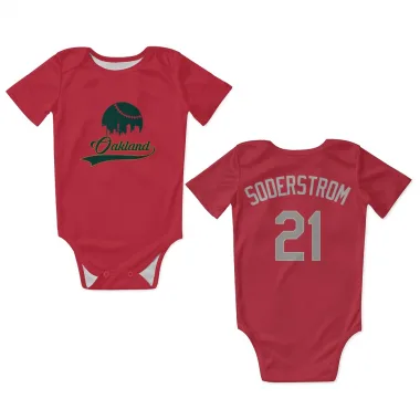 Red Oakland Athletics Tyler Soderstrom   Newborn & Infant Bodysuit