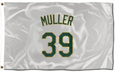 White Oakland Athletics Kyle Muller   Flag (3 X 5)