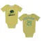 Yellow Oakland Athletics Tyler Soderstrom   Newborn & Infant Bodysuit